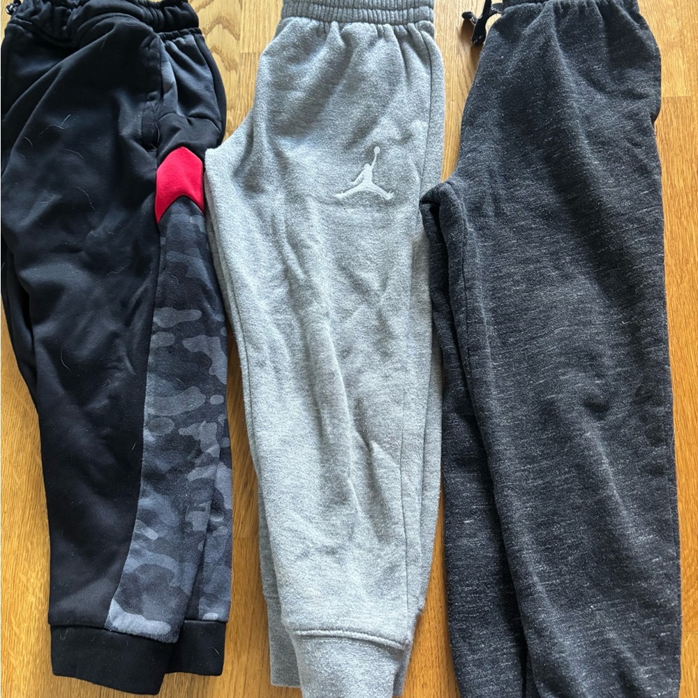 Kids' Jogger Pants Set - Black, Gray, and Charcoal